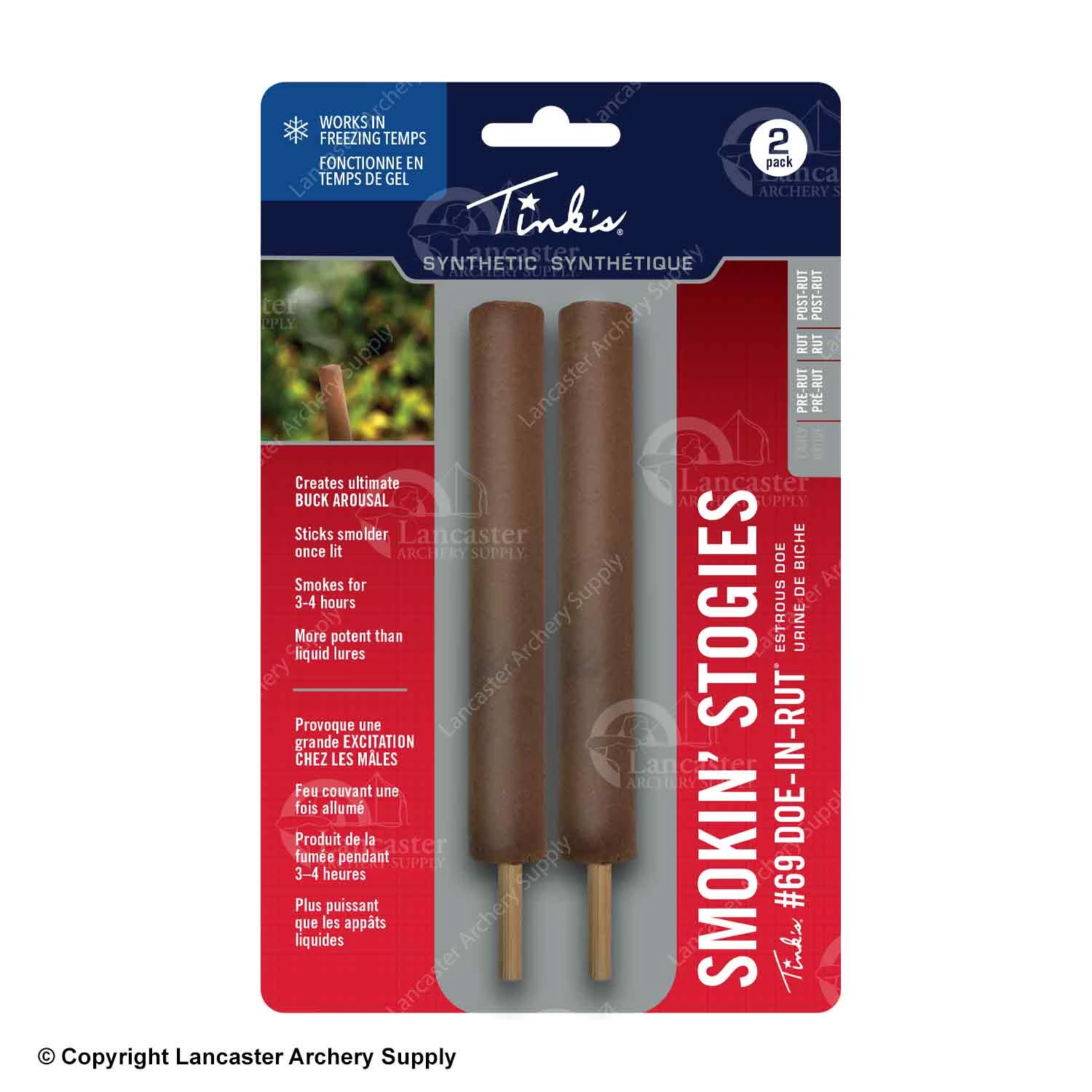 Tink's Smokin' Stogies - Synthetic #69 Doe-In-Rut (2 Pack) 1 Tink's Smokin' Stogies - Synthetic #69 Doe-In-Rut (2 Pack)