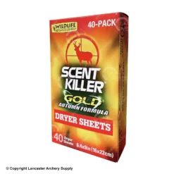 Wildlife Research Center Scent Killer Gold Autumn Formula Dryer Sheets (40 Pack)